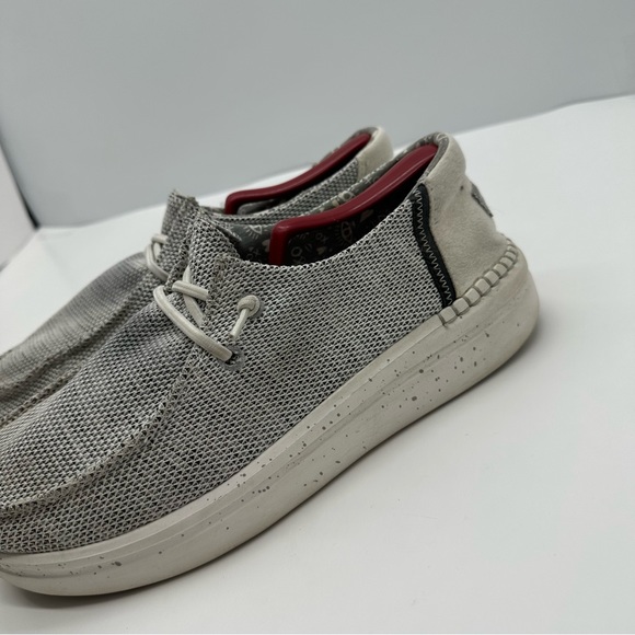 Hey Dude Womens 9 Wendy Rise Sox Stone Slip On Chunky Shoes Comfort Knit Loafer - Picture 3 of 10